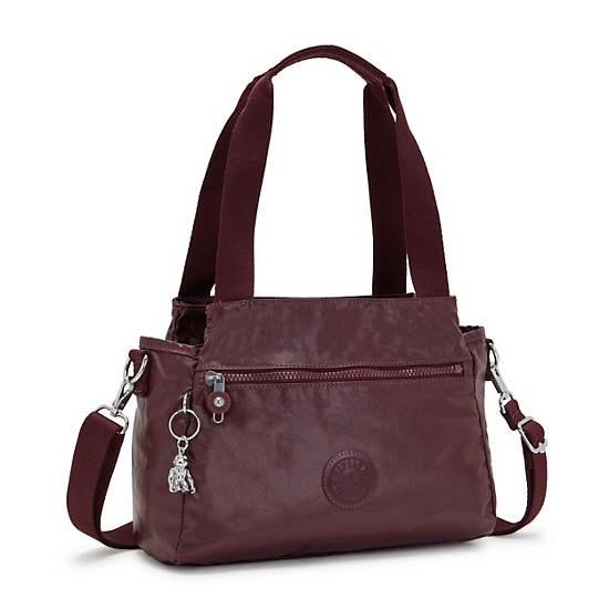 Kipling Elysia Metallic Skulderveske Burgunder | NO 1809OK